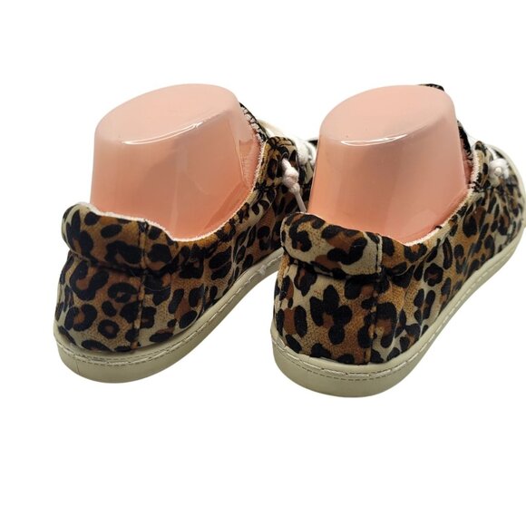 Forever Comfort Womens Leopard Pattern Soft Fabric Loafers - Picture 6 of 9